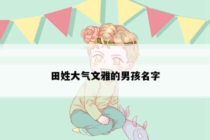 田姓大气文雅的男孩名字